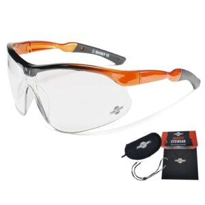 ToolFreak Agent Safety Glasses Clear Lens, Neck